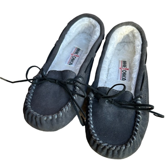 Minnetonka Charcoal Slippers Brand-New no box size 7 - Picture 11 of 11
